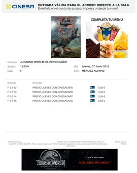 Jurassic World El Reino Caido: ¿Que nota le dais a la película y en que lugar la situáis dentro de la saga?