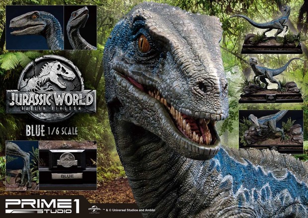 Figura Blue de Prime Studio 1 de Jurassic World El Reino Caido