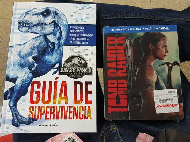 Guía de Supervivencia de Jurassic World El Reino Caido + Tomb Raider Steelbook 3D: Mi Compra 11-07-2018