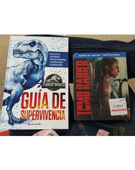 Guía de Supervivencia de Jurassic World El Reino Caido + Tomb Raider Steelbook 3D: Mi Compra 11-07-2018