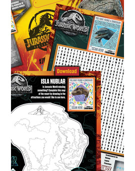 Álbum de pasatiempos de Jurassic World de Primark (por si alguien lo quiere descargar os dejo el enlace)