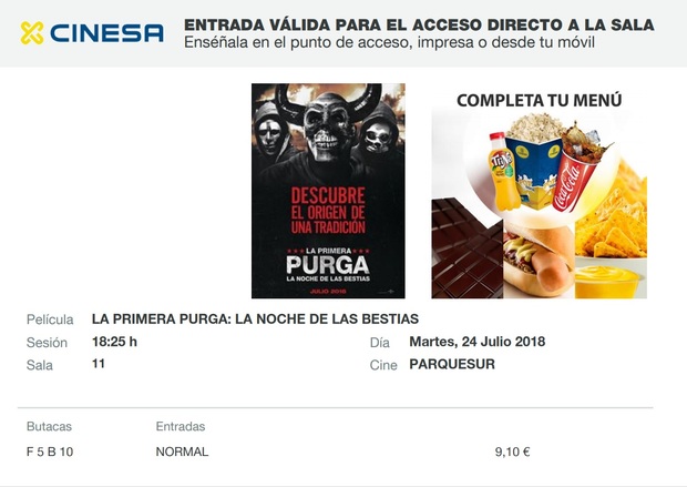 La Primera Purga La Noche de las Bestias: Mi Crítica y mi Entrada [Sin Spoilers]. Nota 6.5/10. El origen de una tradición