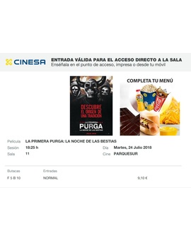La Primera Purga La Noche de las Bestias: Mi Crítica y mi Entrada [Sin Spoilers]. Nota 6.5/10. El origen de una tradición
