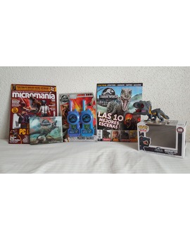 BSO Jurassic World El Reino Caido Michael Giacchino (Fotos en el interior) + Funko Pop Indorraptor + Revista Nº2 de Jurassic World con Walkie Talkies de regalo + Micromanía: Mis Compras 07-08-2018