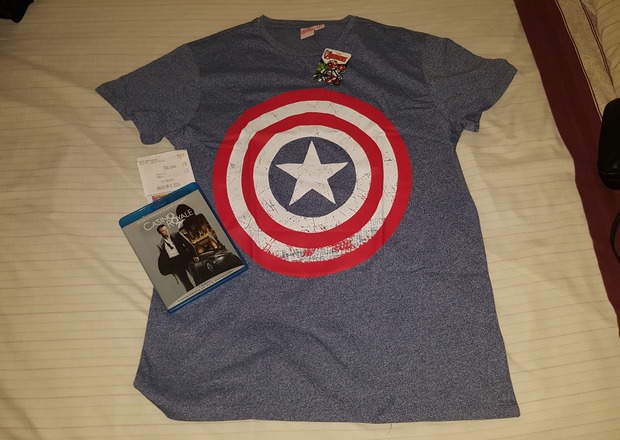 Camiseta Capitán América + Casino Royale: Mis Compras 08-08-2018