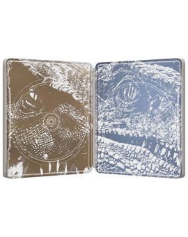 Diseño del interior del steelbook 4K de Jurassic World El Reino Caido 