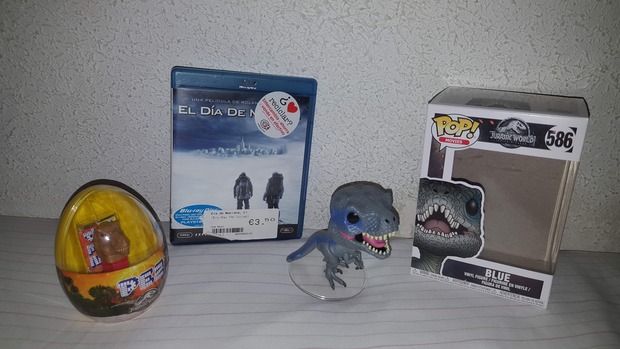 El Día de Mañana por 3.5 euros + Blue Funko Pop Jurassic World + Rex Pez: Mis Compras 18-08-2018