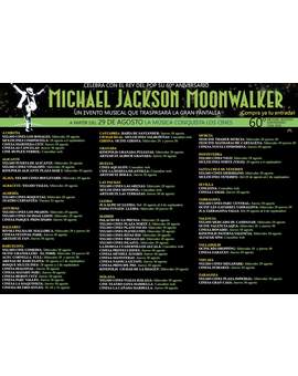 Michael Jackson: Moonwalker. Listado de cines