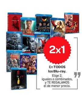 Carrefour 2x1 en todo Blu Ray del 25 de septiembre al 10 de octubre de 2018