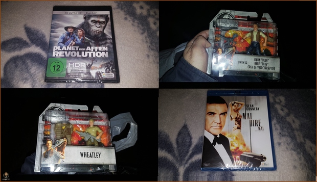 El Amanecer Planeta Simios + Nunca Digas Nunca Jamás + Figuras Jurassic World: Compras
