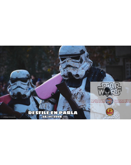 Vídeo. Star Wars Legiones. Desfile Parla 24-11-18. 510 St Legion Spanish Garrison
