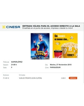 SuperLópez: Mi Crítica y mi Entrada. [Sin Spoilers]. Nota 5.5/10. Entretenida sin mas