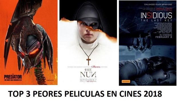 Tu Top 3 de peores películas en el cine 2018