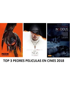 Tu Top 3 de peores películas en el cine 2018
