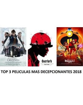 Top 3 películas mas decepcionantes en cine 2018 (Que no malas que es distinto)