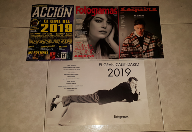 Así es el calendario de Fotogramas + Accion Cine Enero 2019: Mis Compras 30-12-2018