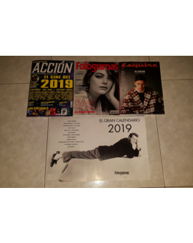 Así es el calendario de Fotogramas + Accion Cine Enero 2019: Mis Compras 30-12-2018