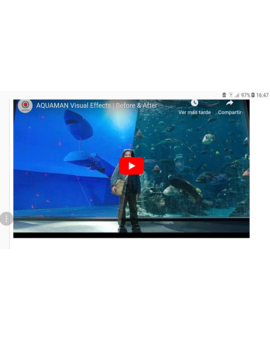 Aquaman: Efectos Visuales. Antes y después. Video