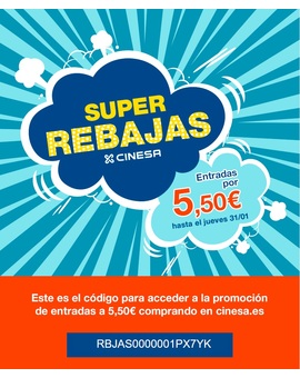 Código descuento Cinesa