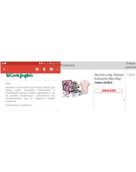 ECI comienza a anular los pedidos a 1 Euros de My Fair Lady