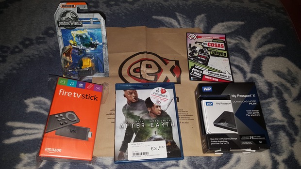After Earth + Fire TV Stick + Disco Duro 3 TB + Jurassic World Submarino: Mi Compra 12-02-2019