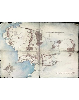 El mapa de "El señor de los anillos" para su serie en Amazon