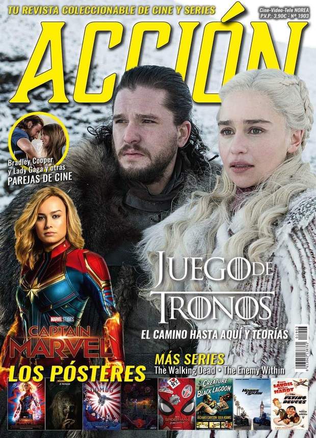 Acción Cine. Portada y posters Marzo 2019