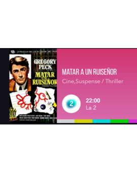 Matar a un Ruiseñor. Hoy a las 22 horas en La 2. ¿Que nota le dais?.
