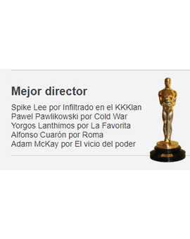 Oscar a Mejor Director: Debate: ¿Cual sería para tí el justo ganador?