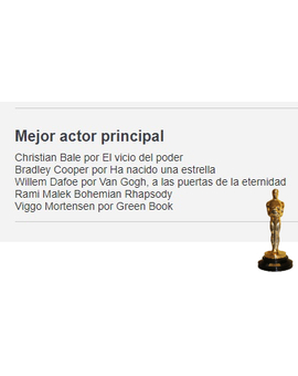 Oscar a Mejor Actor Principal: Debate: ¿Cual sería para tí el justo ganador?