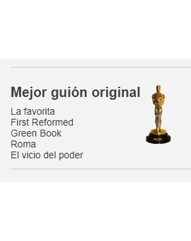 Oscar a Mejor Guión Original: Debate: ¿Cual sería para tí la justa ganadora?