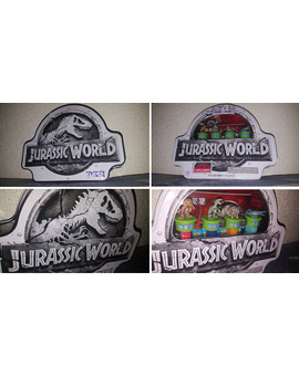 Regalazo del compañero Zapatototo. Lata con relieves Pez de Jurassic World FK. ¡¡Muchas Gracias!!