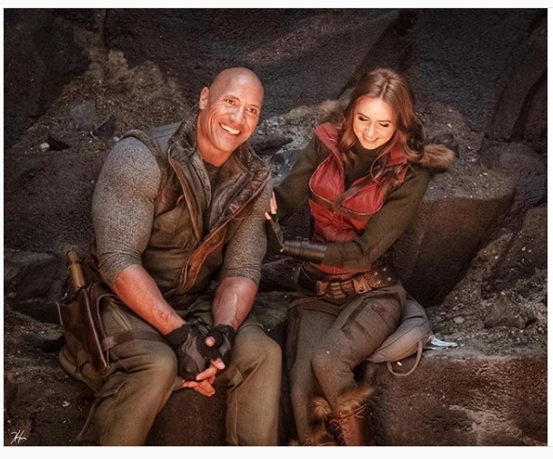 Jumanji 3 - The Rock comparte un nuevo vistazo con Karen Gillan