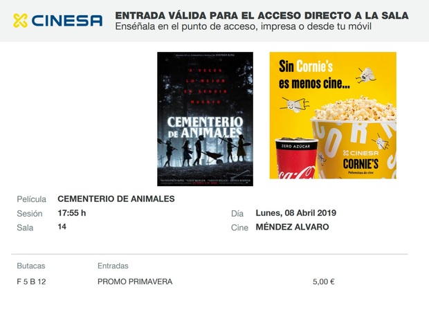 Cementerio de Animales: Mi Crítica y mi Entrada. [Sin Spoilers]. Nota: 2/10. Zombies Party