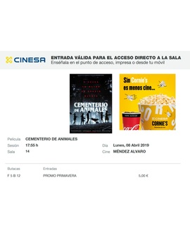 Cementerio de Animales: Mi Crítica y mi Entrada. [Sin Spoilers]. Nota: 2/10. Zombies Party