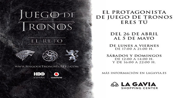 'Juego de Tronos. El reto' llega a La Gavia de la mano de Vodafone y HBO España