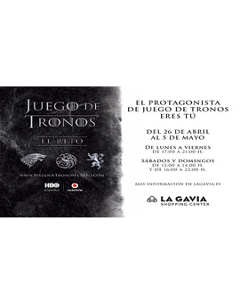 'Juego de Tronos. El reto' llega a La Gavia de la mano de Vodafone y HBO España