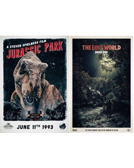 Posters de Jurassic Park y El Mundo Perdido