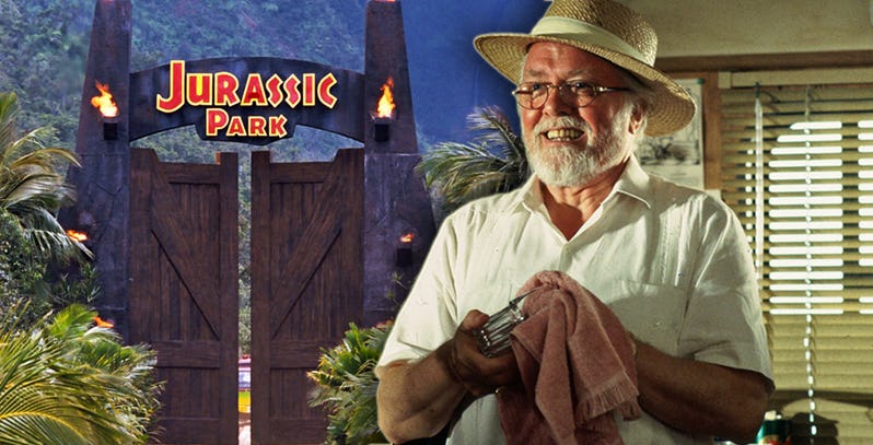 Dr John Hammond From Jurassic Park Name Badge With Magnet Fastener 