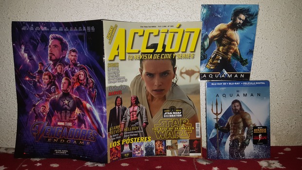 Aquaman Steelbook 3D y postales + Acción Cine Mayo 2019: Mi Compra 30-04-2019