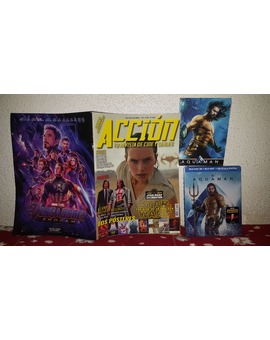 Aquaman Steelbook 3D y postales + Acción Cine Mayo 2019: Mi Compra 30-04-2019