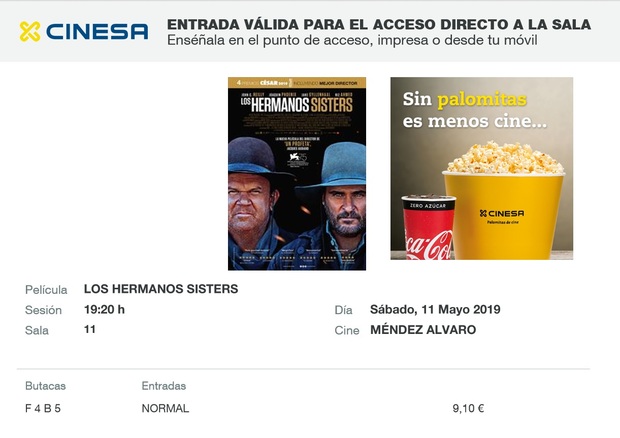 Los Hermanos Sisters: Mi Crítica y mi Entrada [Sin Spoilers]. Nota 9.5/10. Única en su género.