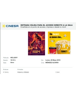 Hellboy: Mi Crítica y mi Entrada [Sin Spoilers]. Nota 3/10. Mala con ganas, subproducto.