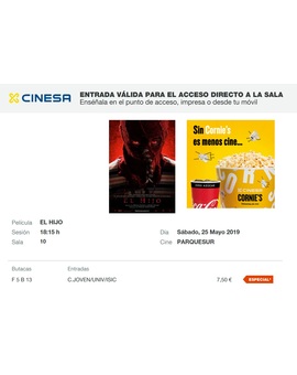 El Hijo: Mi Crítica y mi Entrada. [Sin Spoilers]. Nota 6.5/10. La Liga del Terror.