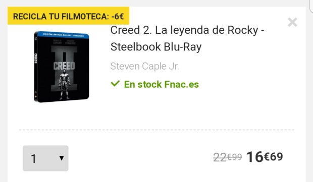 Ya entra!!!. Creed II  en recicla tu Filmoteca