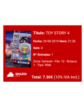 Toy Story 4: Mi Crítica y mi Entrada [Sin Spoilers]. Nota: 7.5/10.  Buena pero no perfecta