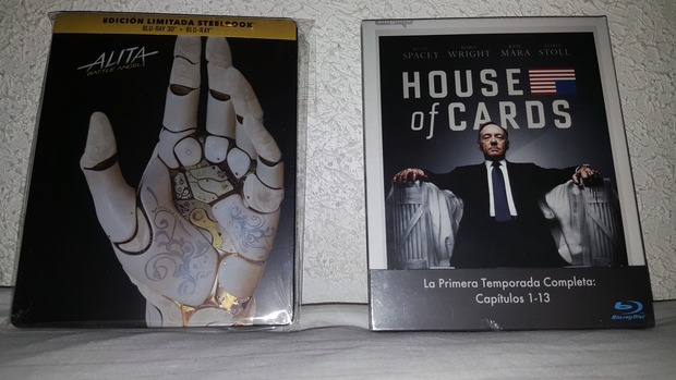 Alita Steelbook 3D + House os Cards Temporada 1: Mis Compras 26-07-2019