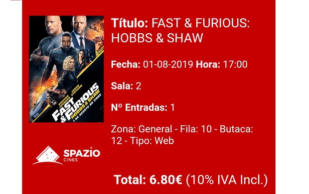 Fast & Furious: Hobbs and Shaw: Mi Critica y mi Entrada [Sin Spoilers]. Nota: 8/10. ¡Divertidísima!