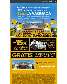 Mañana 13-08-2019 inauguración Fnac La Vaguada