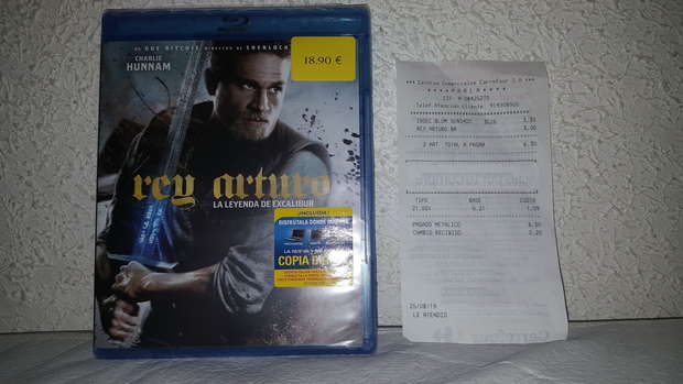 El Rey Arturo La Leyenda de Excalibur: Mi Compra 25-08-2019 por 3 euros en Carrefour